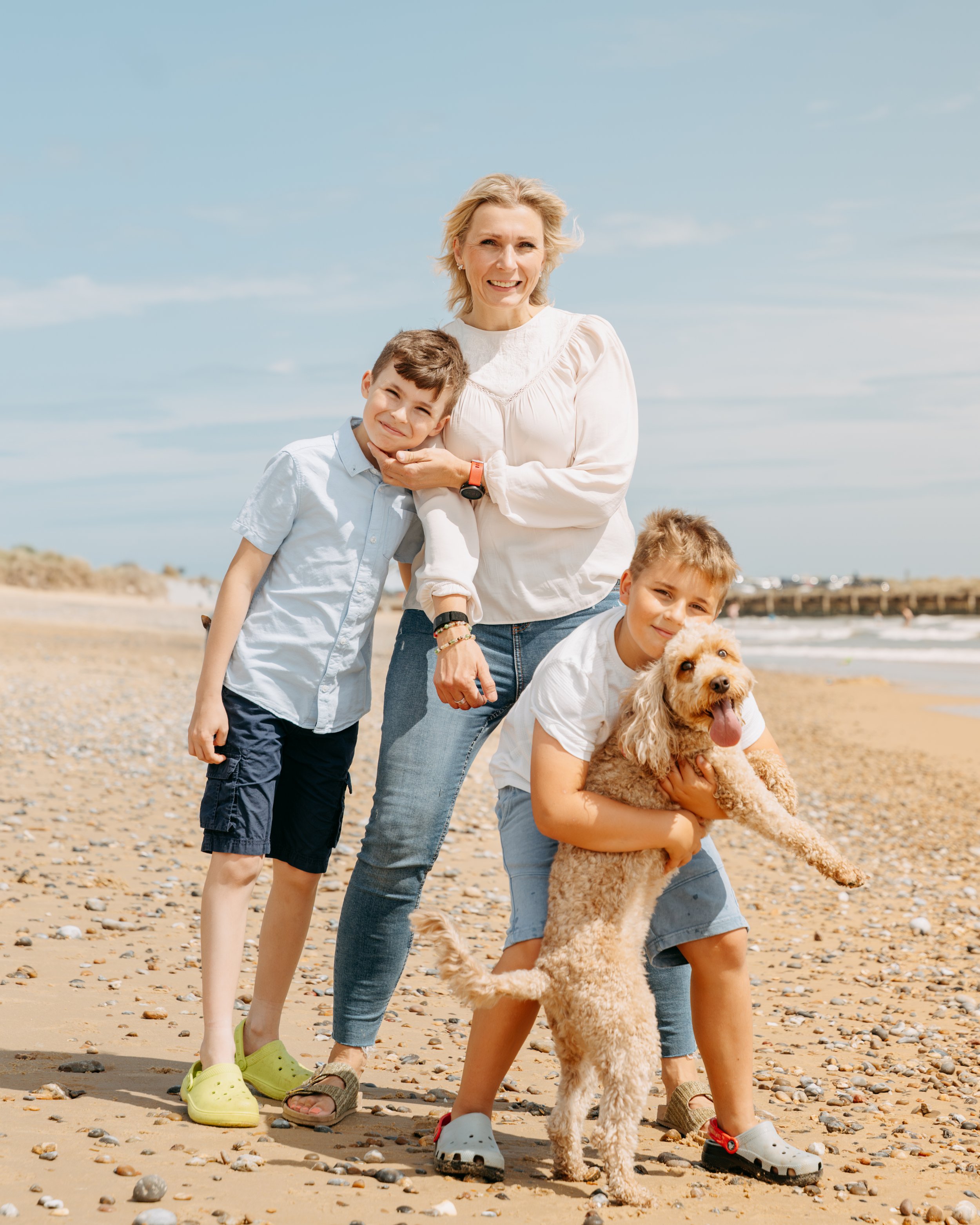 Family photography session outdoors